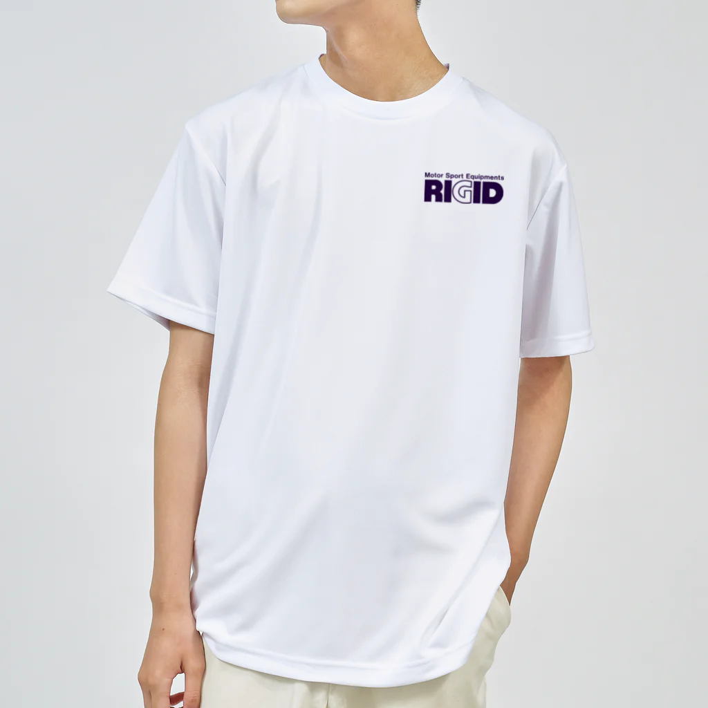 リジット・モータースポーツのRIGID透過ロゴ紺 Dry T-Shirt