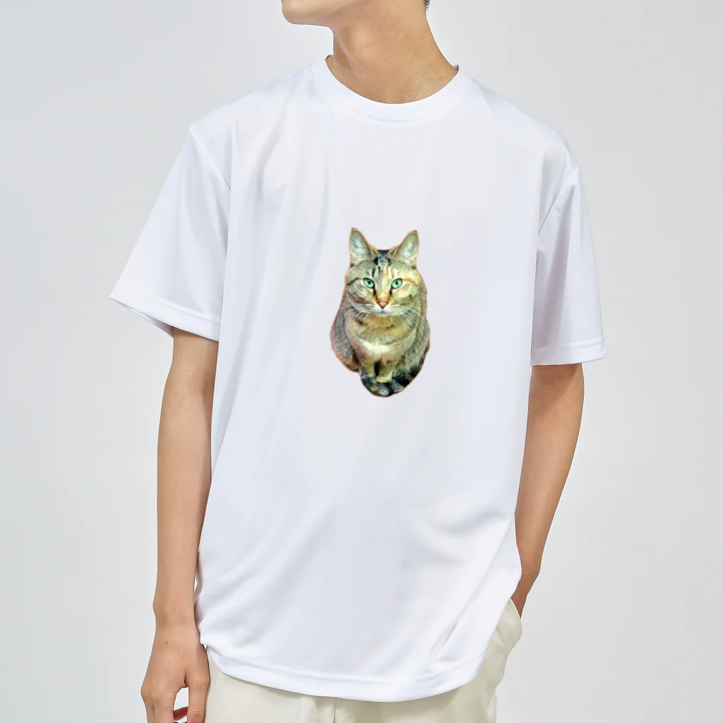 桃くるみSHOPのしっぽマフラーにゃん Dry T-Shirt