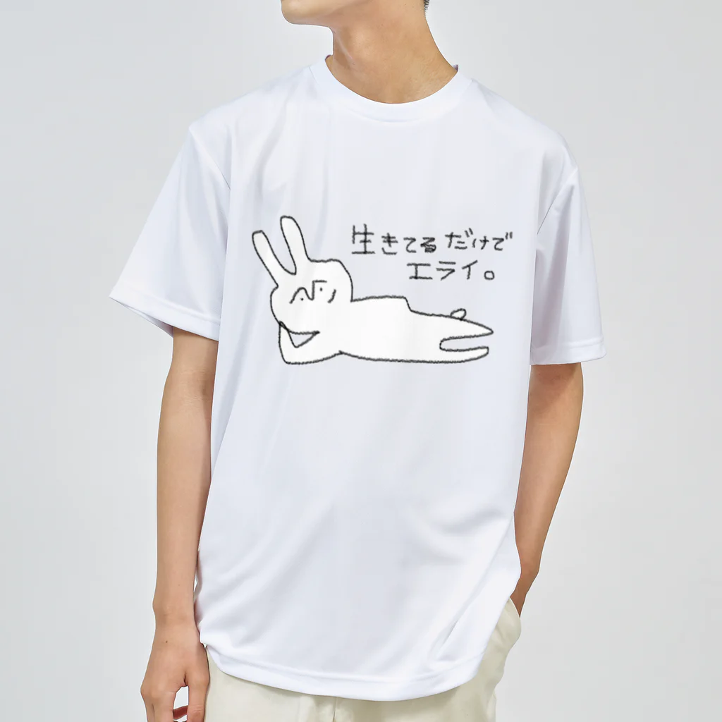 おさしみちょこれーとのエライほり深うさぎ Dry T-Shirt