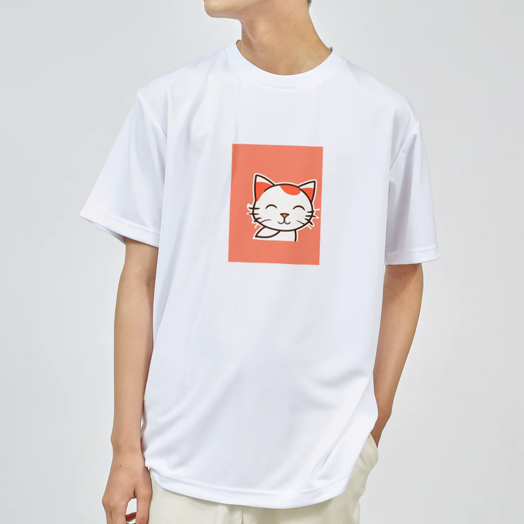 dolphineのにっこりハッピーキャット Dry T-Shirt