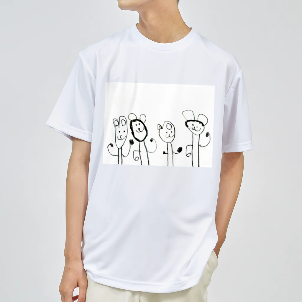 るっぴー市場の4歳児　　イラスト　Tシャツ ドライTシャツ