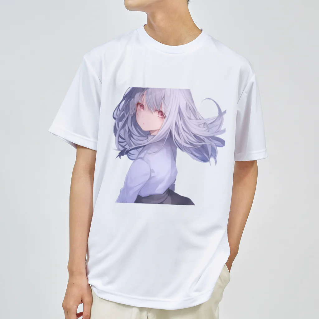 あんにゅあーじゅの白髪の少女 Dry T-Shirt