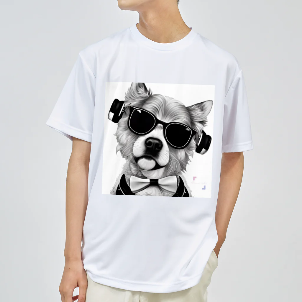 Connect Art SUZURI STOREのConnect Art 003 Dog Dry T-Shirt