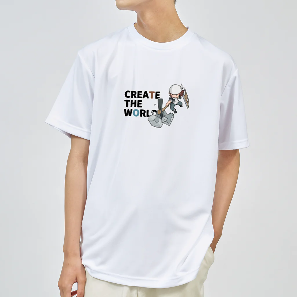 mocchi’s workshopのCREATE THE WORLD ドライTシャツ