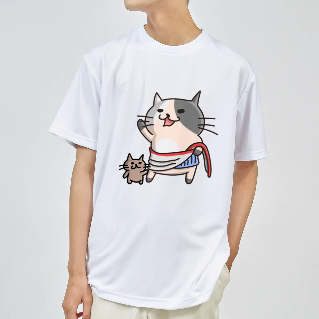 ひよこ男爵とまだむにゃんのにゃうぐすとぅす ドライTシャツ