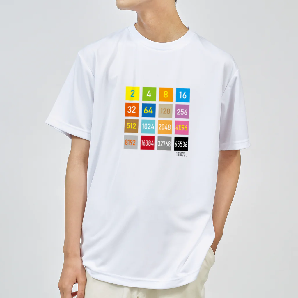 SHINCOCUUの2の冪（にのべき）Tシャツ ドライTシャツ