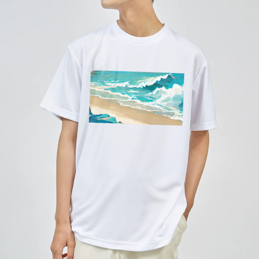 Tenxxx10の蒼い海 ドライTシャツ