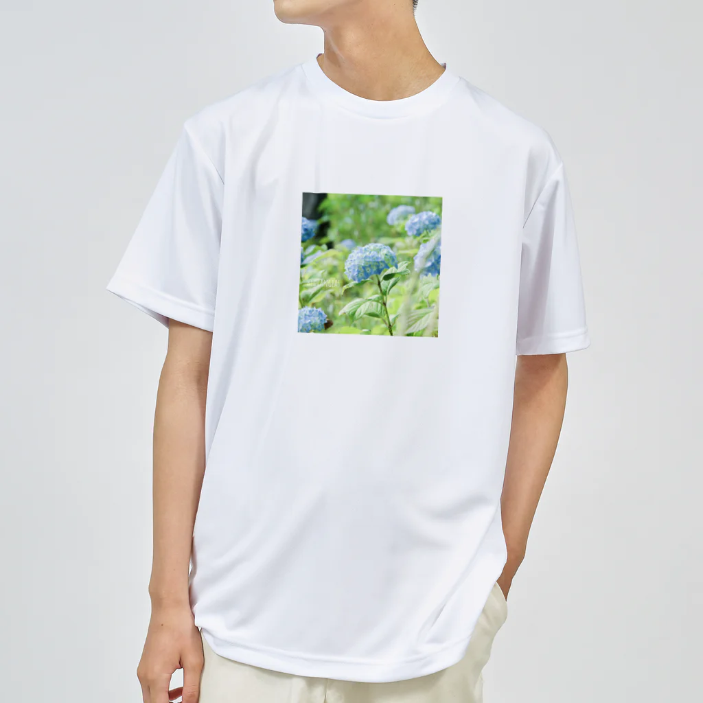 蛍石のhydrangeas ドライTシャツ