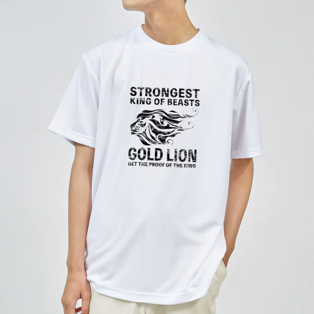 chicodeza by suzuriのゴールドライオンロゴ Dry T-Shirt