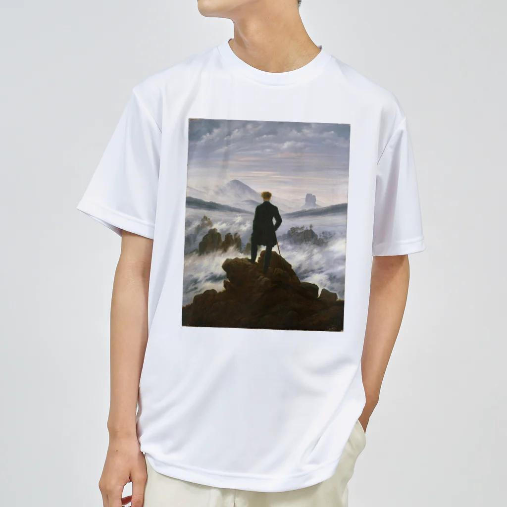 世界美術商店の雲海の上の旅人 / Wanderer above the Sea of Fog ドライTシャツ