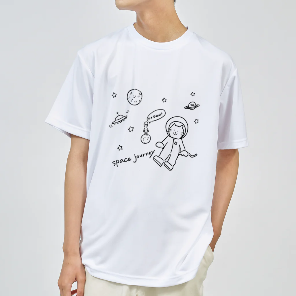 ひよこ工房の宇宙と猫 Dry T-Shirt