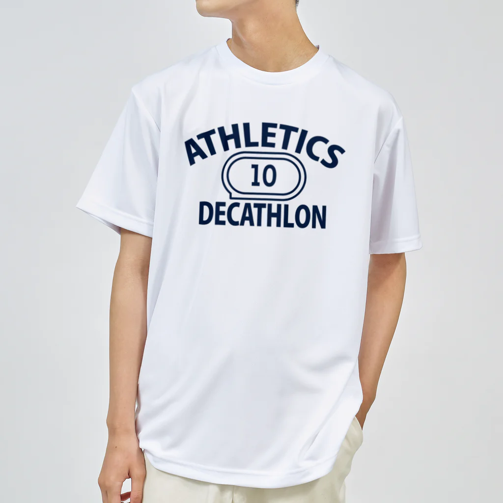 sports_tower スポーツタワーの十種競技・デカスロン・DECATHLON・じっしゅきょうぎ・二日間・10種・男子・女子・かっこいい・かわいい・選手・陸上部員・トレーニング・混成競技・確実・有望・応援・タイム・得点・入賞・実力 ドライTシャツ