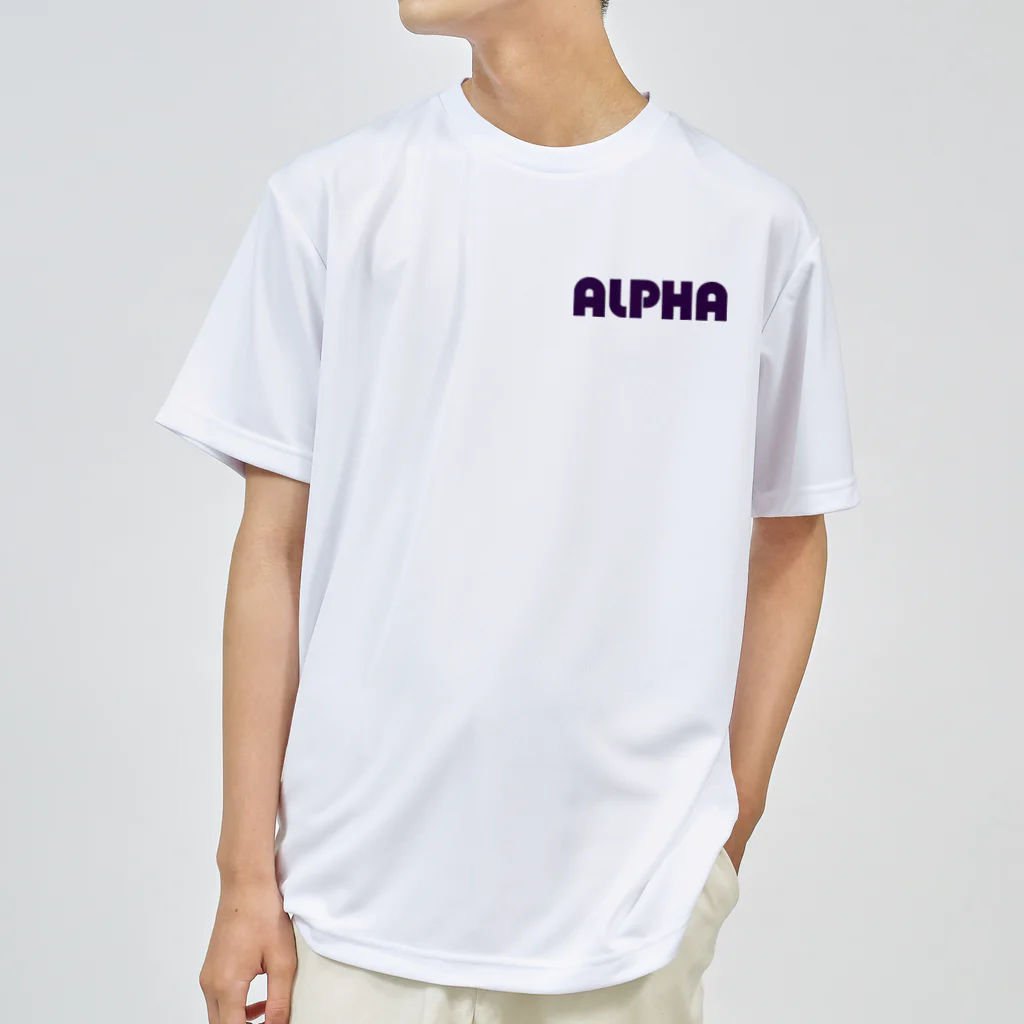 リジット・モータースポーツのALPHA紺-RIGID紺-TETRX紫 Dry T-Shirt