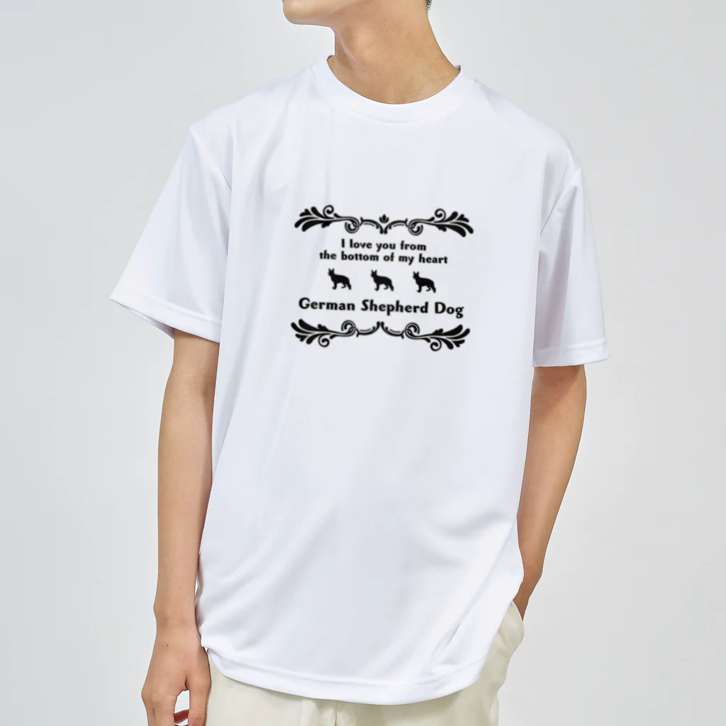 onehappinessのジャーマンシェパードドッグ　wing　onehappiness Dry T-Shirt