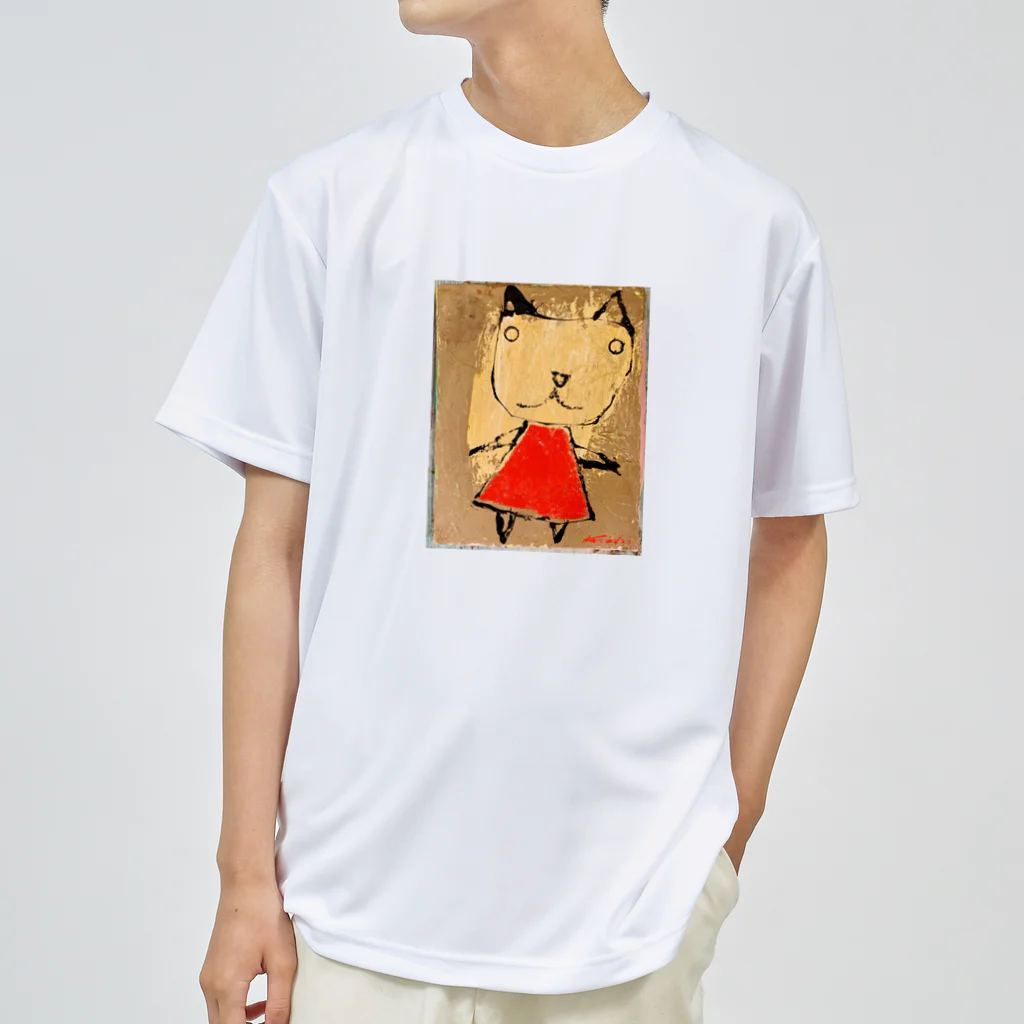Tominaga Keishiのアニマルシリーズのネコ娘 Dry T-Shirt