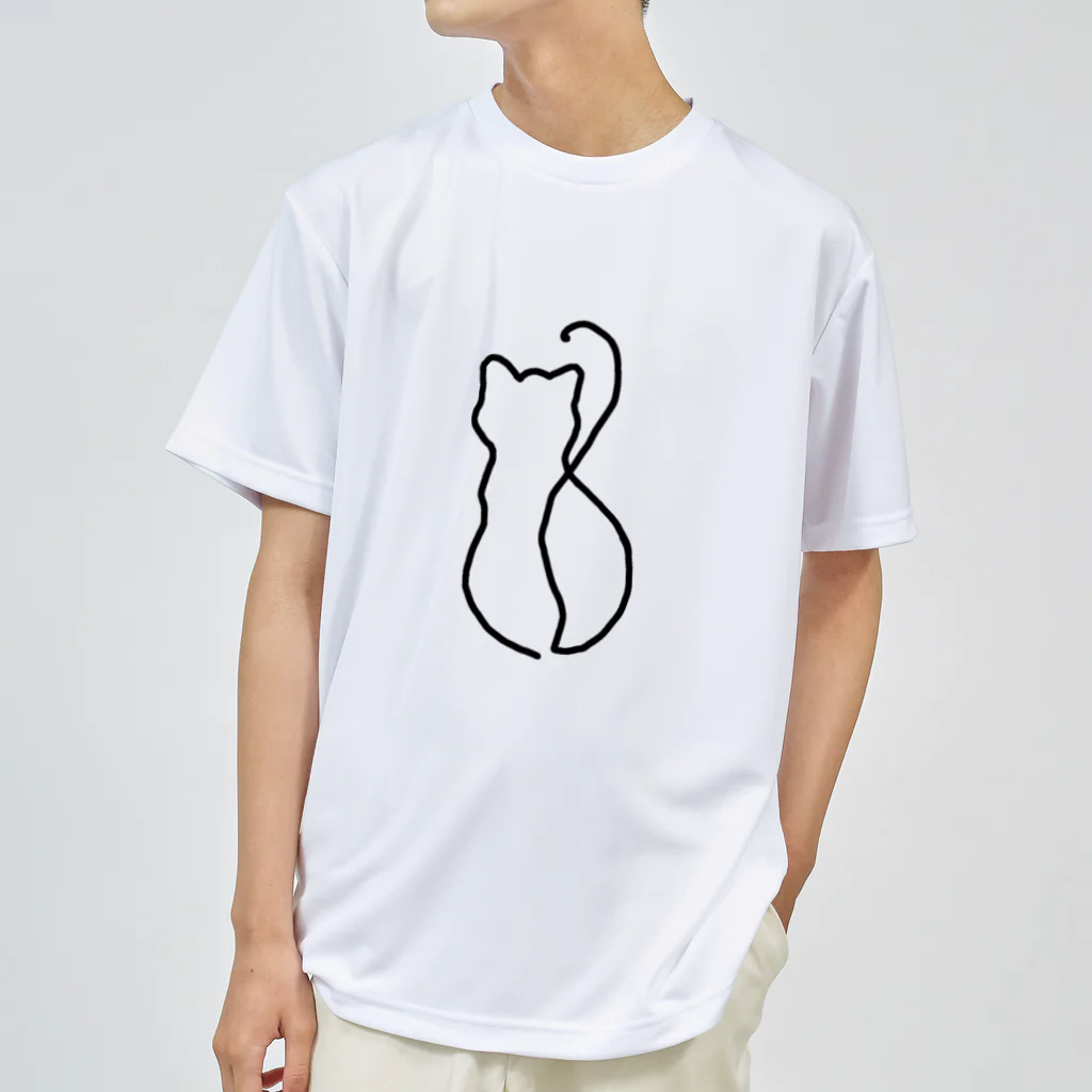 【KOTCH】 Tシャツショップの猫　ライン ドライTシャツ