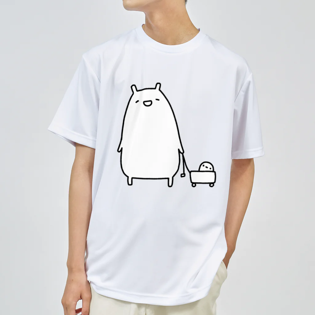 うさやのお散歩をするかわいいねこ Dry T-Shirt