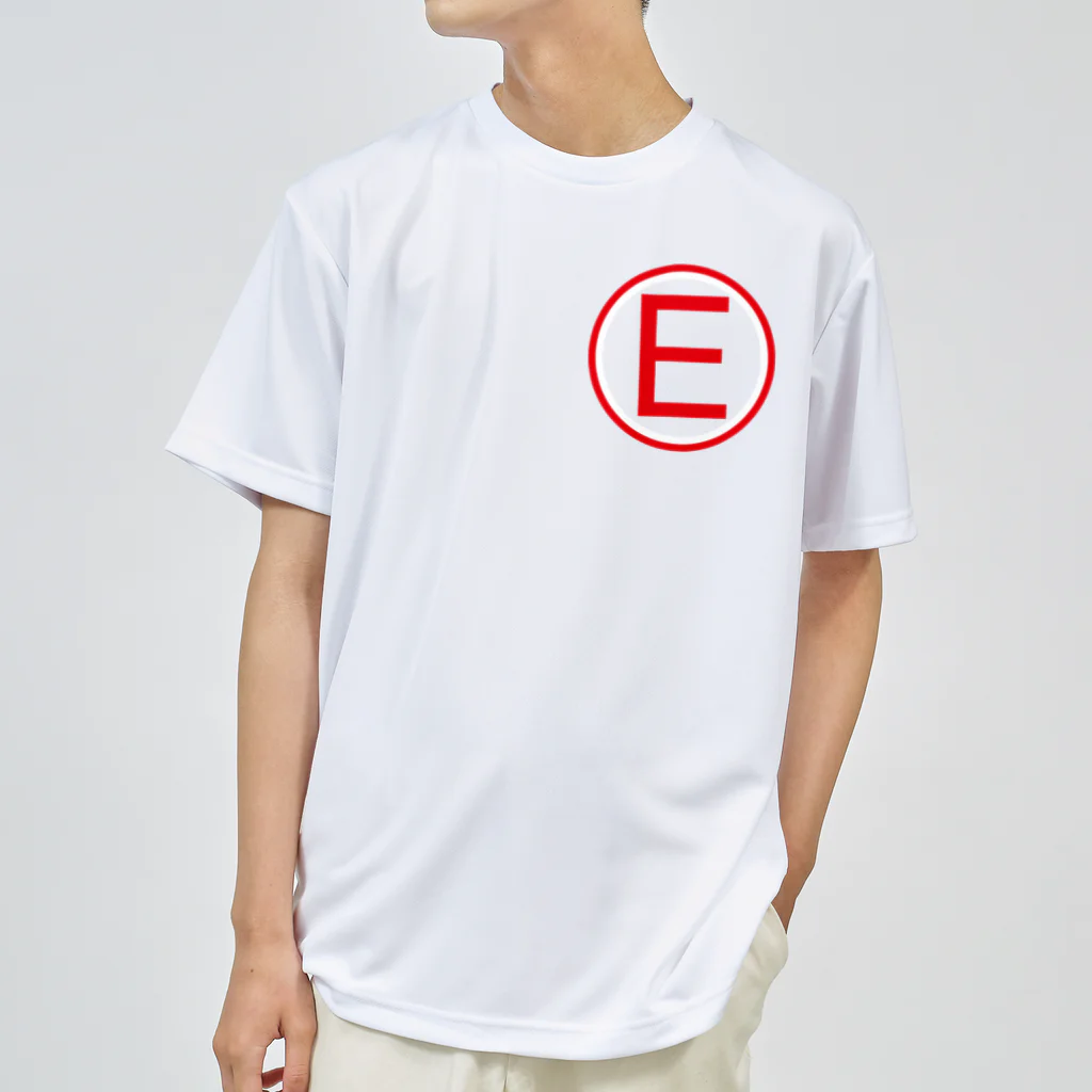 kimchinのF1の消火装置Fire Extinguisherを示すEマークのデザインです! ドライTシャツ