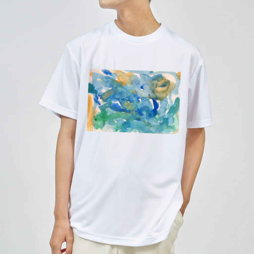 しあわせはおいしいよの春の海 ドライTシャツ