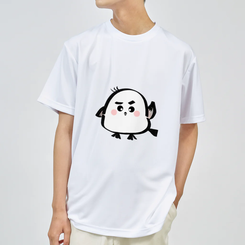 moonriver2020の手をあげるシマエナガくん Dry T-Shirt