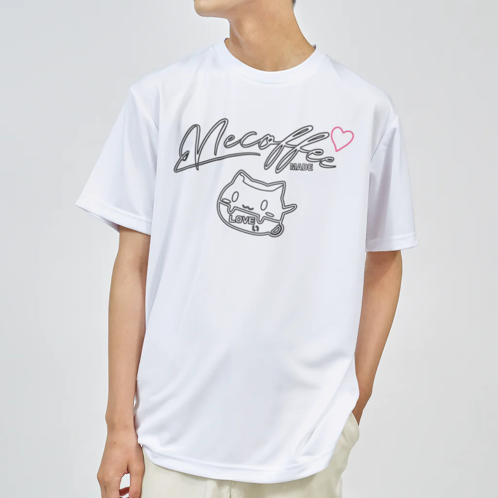 necoffeeのTシャツペット　ネコーヒーLOVEぃちゃん❤️ ドライTシャツ