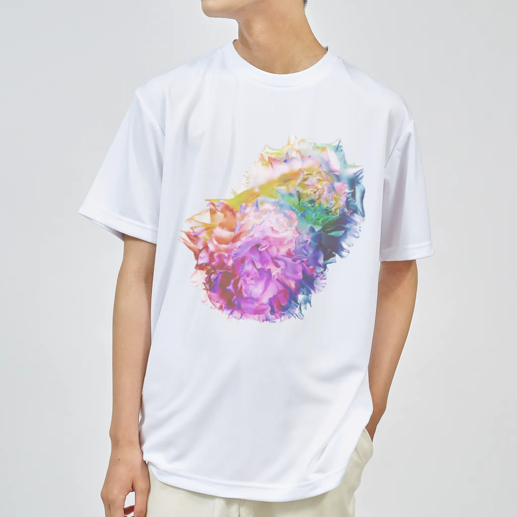 K_flowerのRainbow Carnation ドライTシャツ