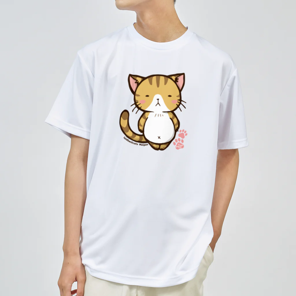 MarchenCatののほほんネコさん【まいぽん】 ドライTシャツ