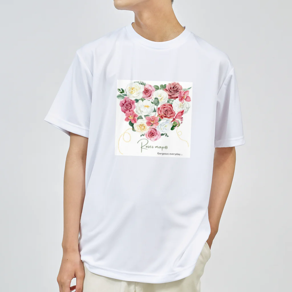 Roses_mapのハートに薔薇を詰め込んで。 Dry T-Shirt