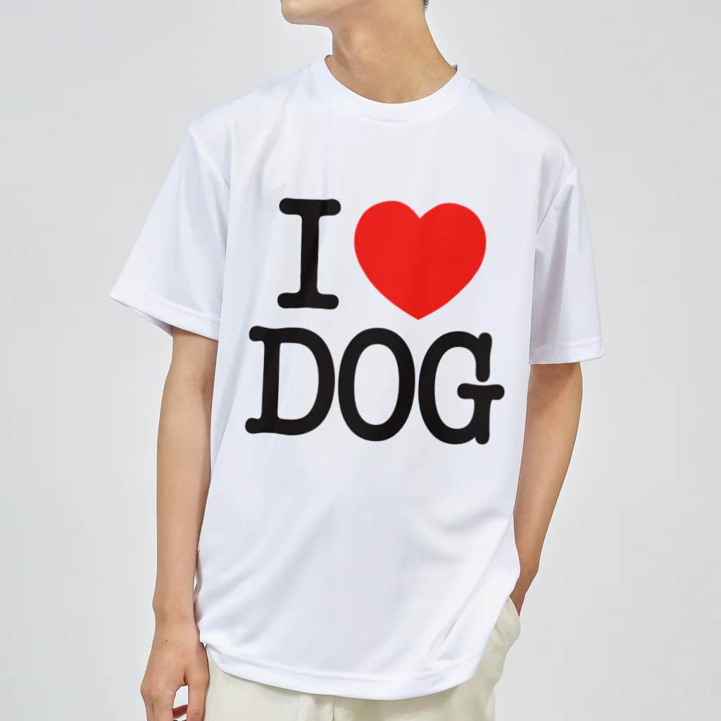 I LOVE SHOPのI LOVE DOG-アイラブドッグ- Dry T-Shirt