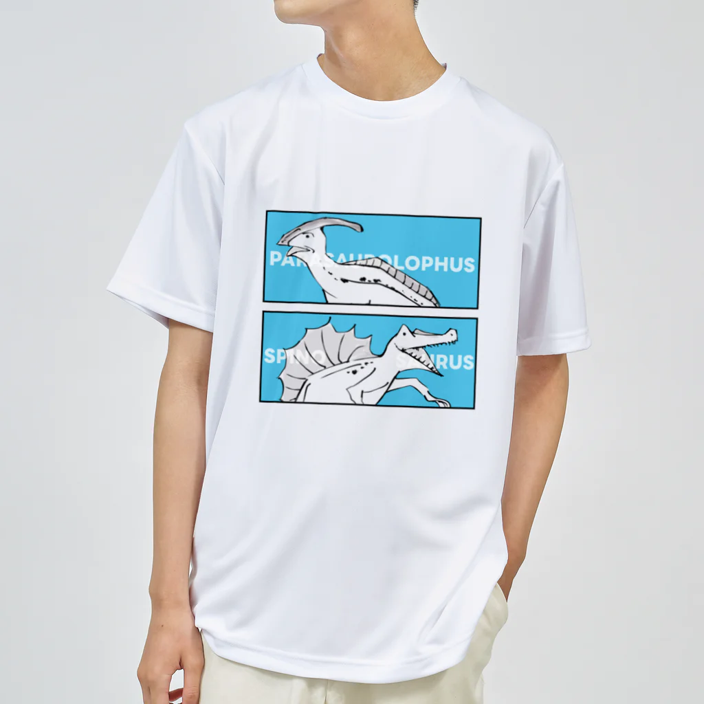 彩葉-IROHA-の戯画ザウルス(パラサウロロフス・スピノサウルス) Dry T-Shirt
