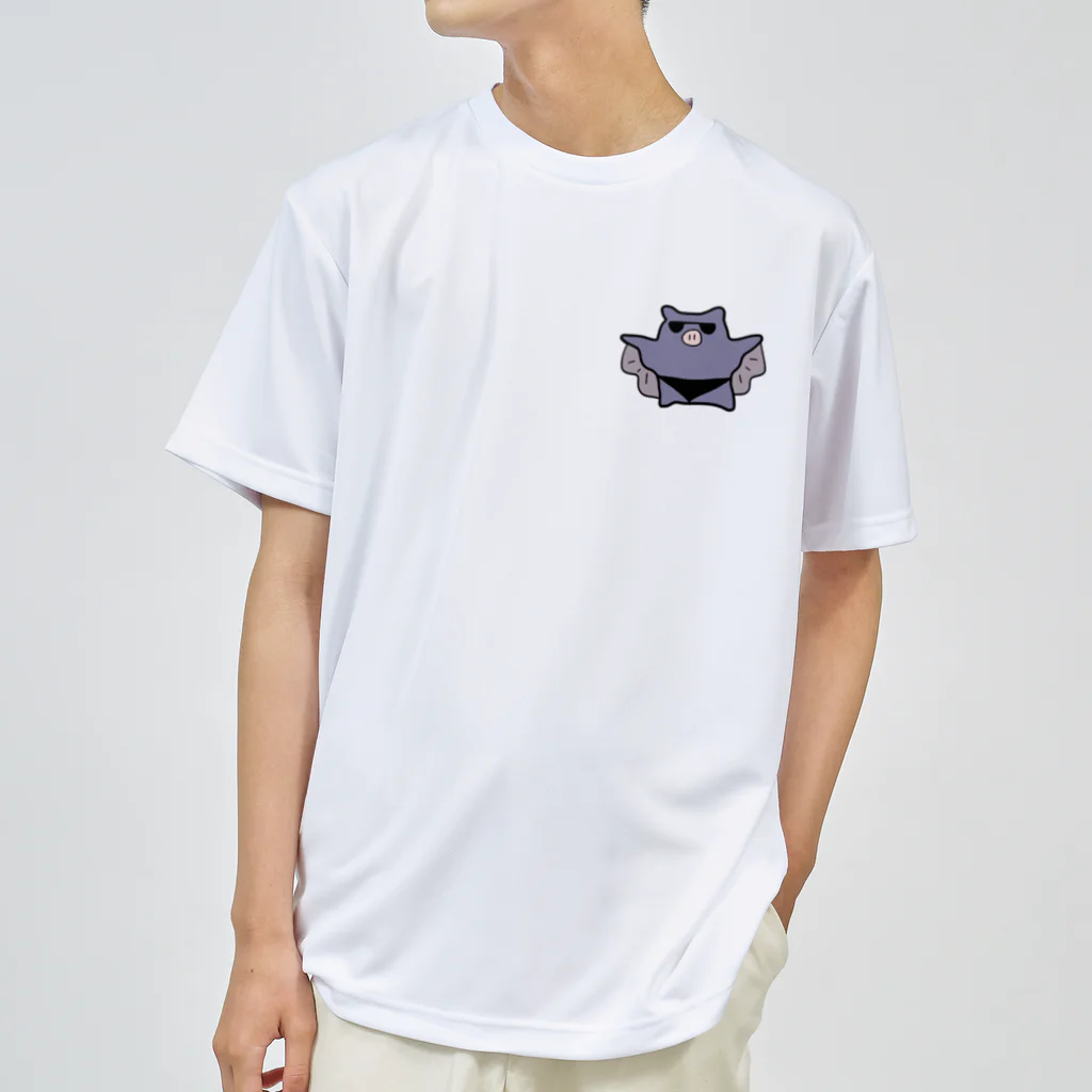 佐藤さんのぶたこうもり(ダンディズム)ドライTシャツ Dry T-Shirt