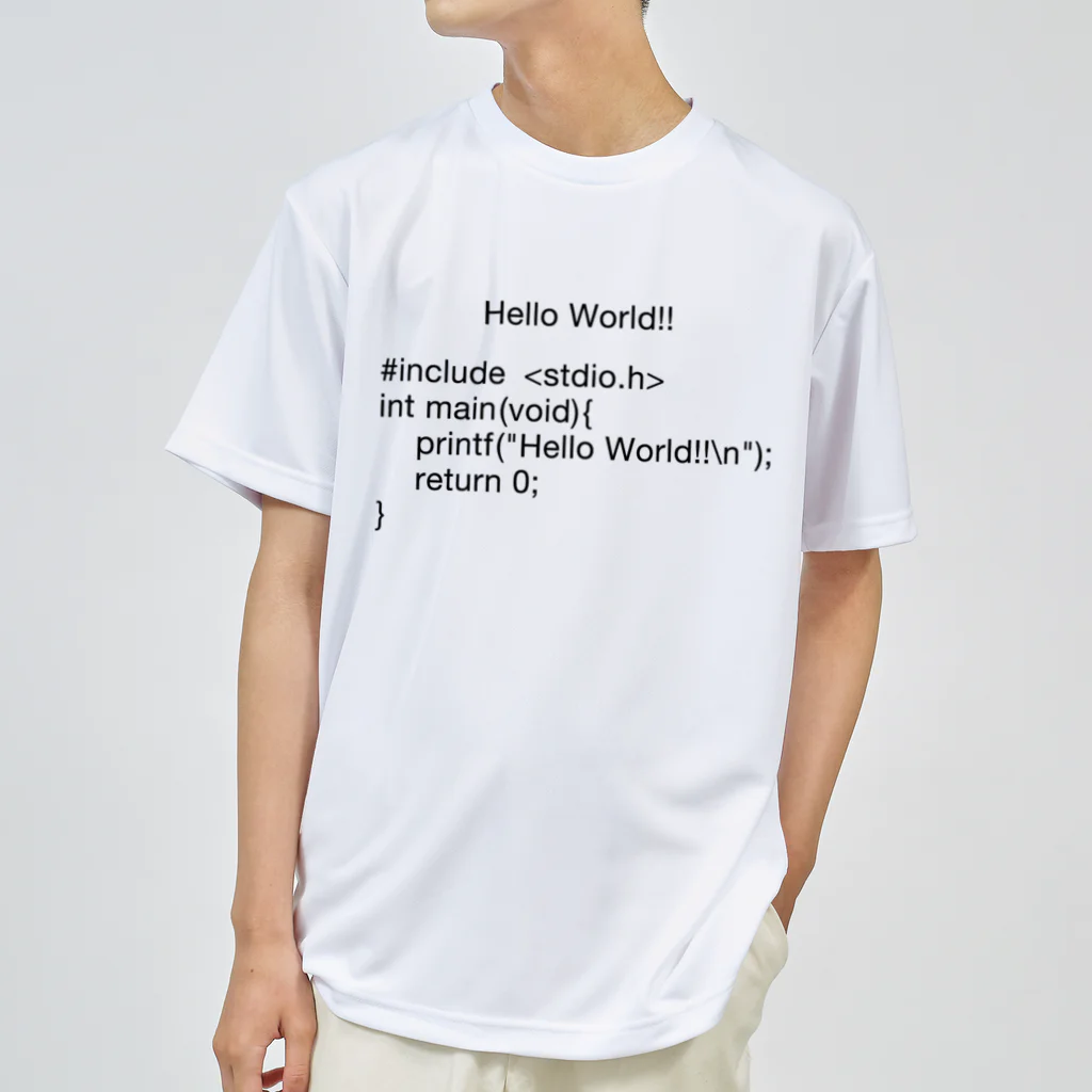 FUNNY JOKESのHello, World!!-C言語- ドライTシャツ