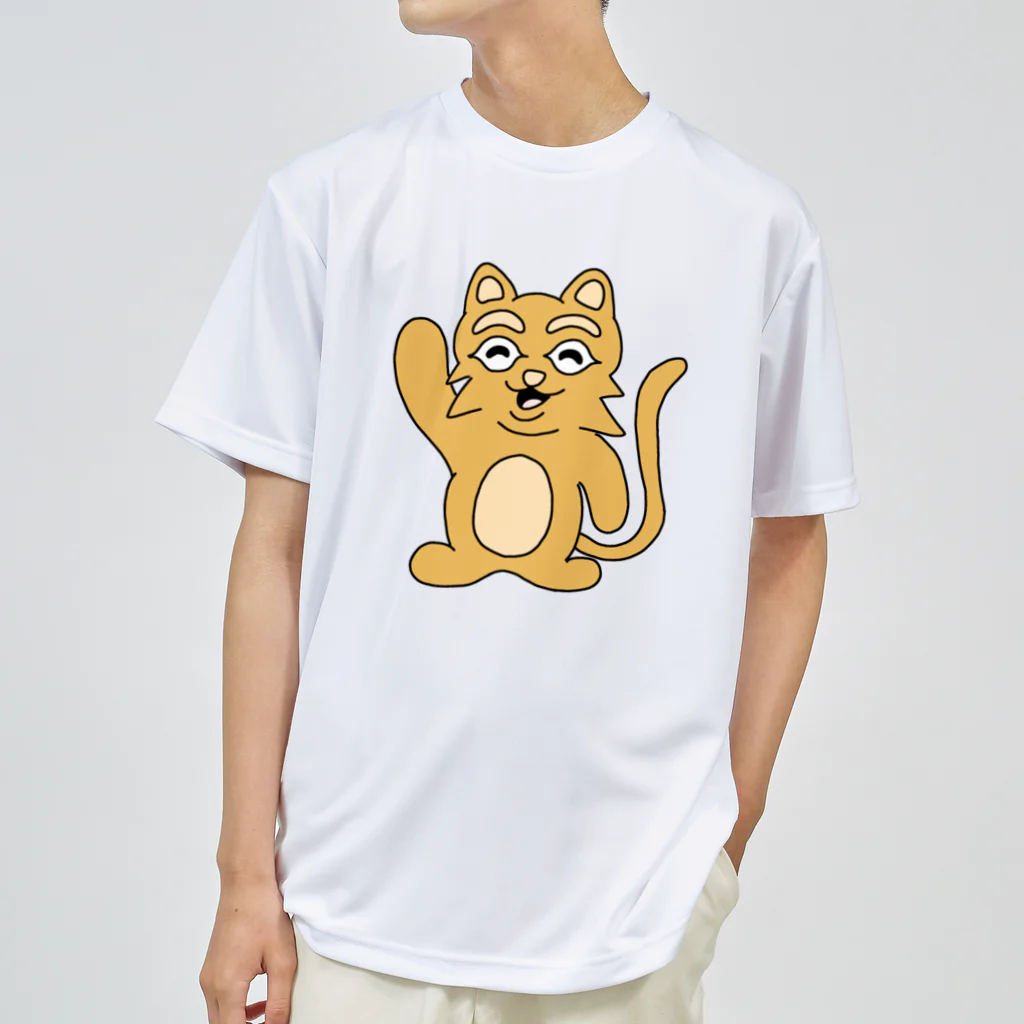 須田ふくろうの素直な猫のスナネコ ドライTシャツ