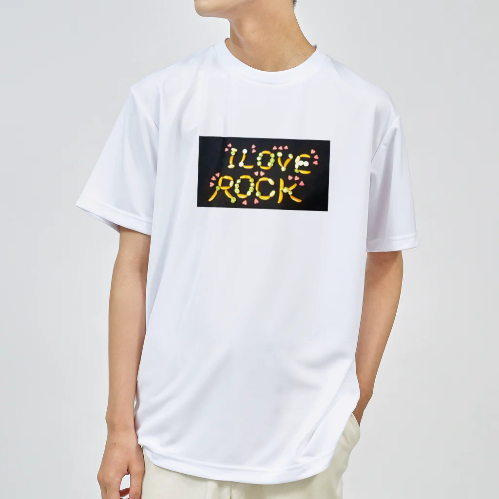 づうマートのI LOVE ROCK ドライTシャツ