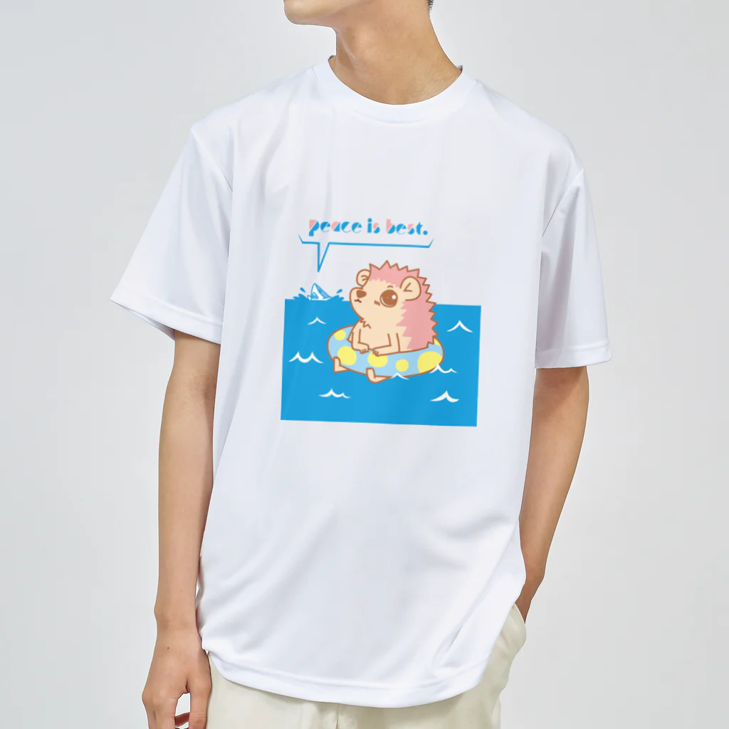 さちあきのおみせのハリネズミの夏休み ドライTシャツ