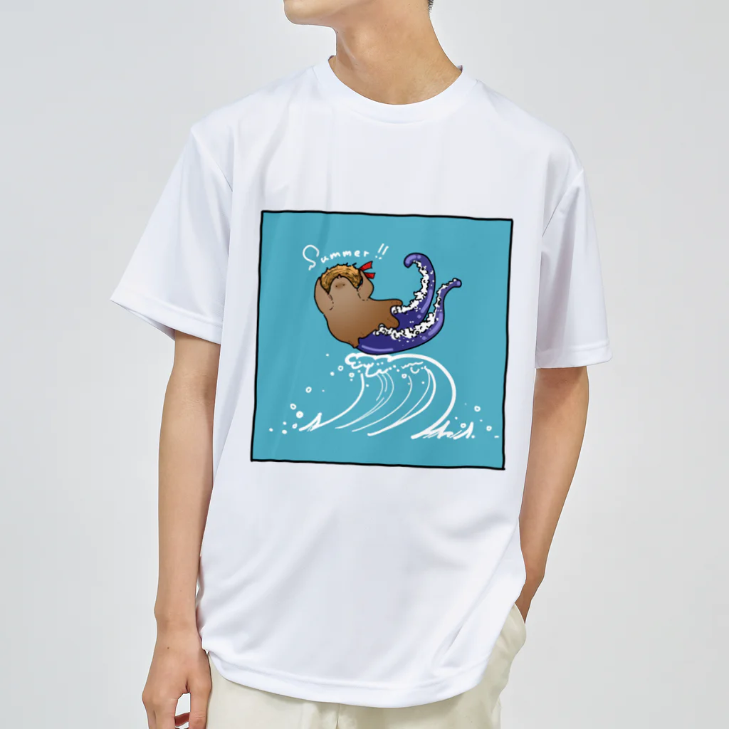 うぃろうの麦わら帽子とｳｨﾛｳ(しかく) ドライTシャツ