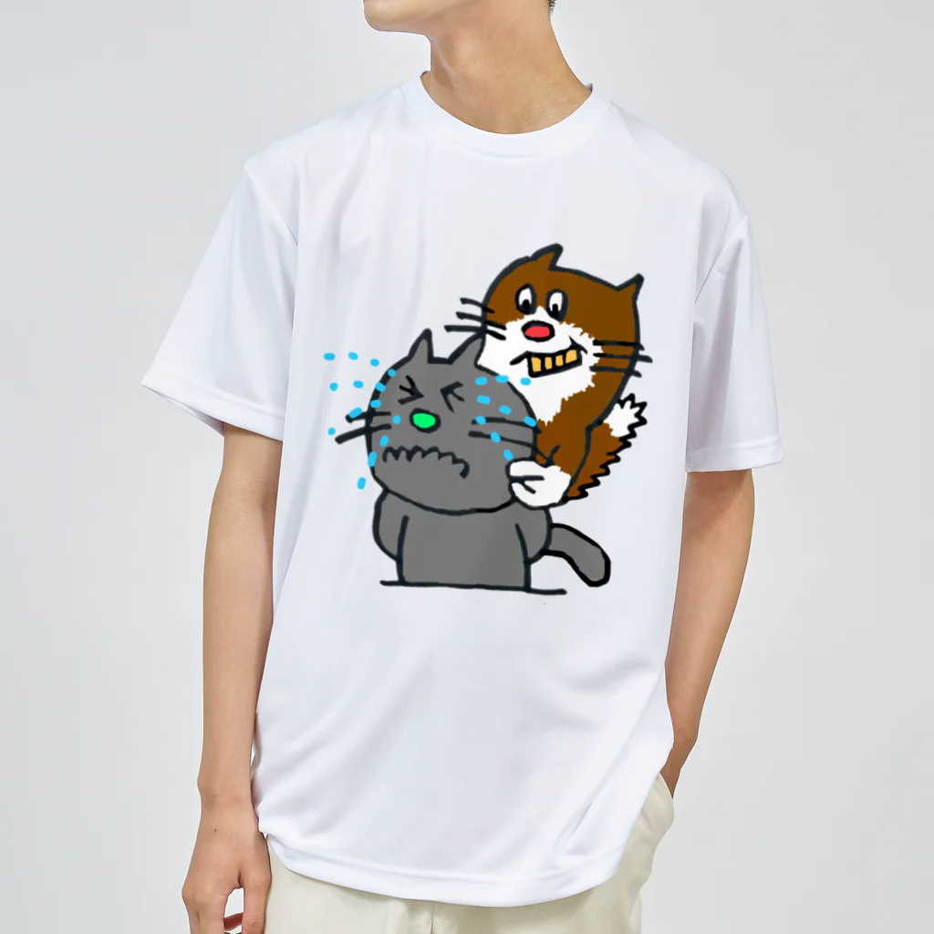 slowのつねりたいいぢわるcat ドライTシャツ