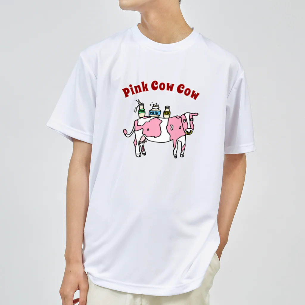 raykosukeのPINK  COW COW Dry T-Shirt