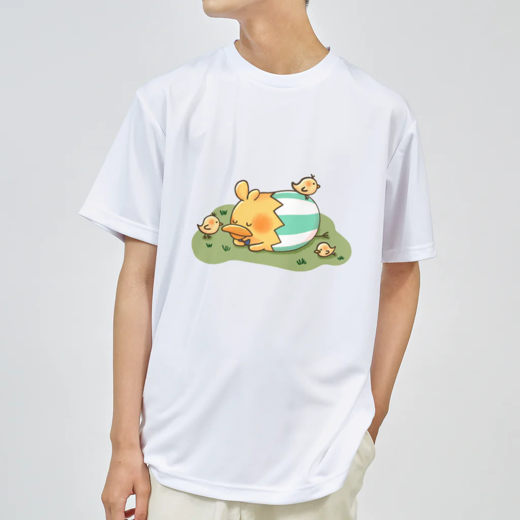 もちょズSHOPのひい太とひよこ Dry T-Shirt