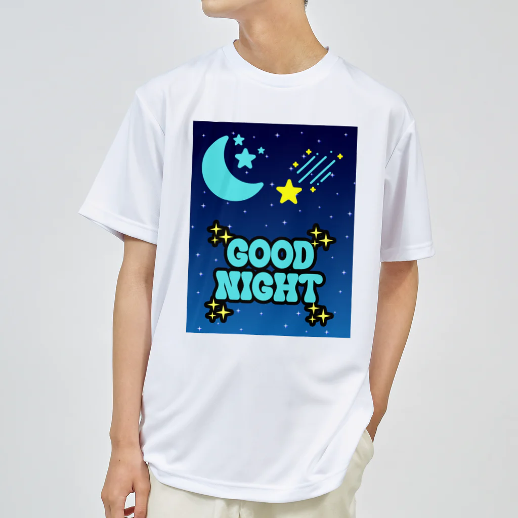 nene-cocoの夜空に広がる美しい星空 ドライTシャツ