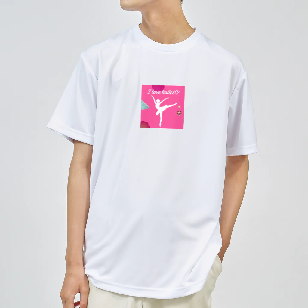 nozomi-mama-shop♪のI love balletグッズ🩰 Dry T-Shirt