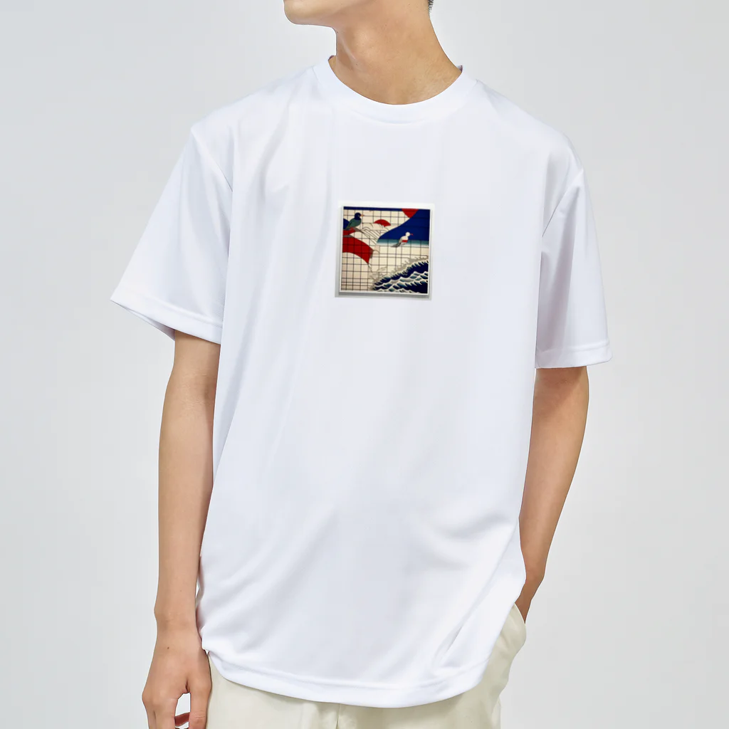 kota.の海と鳥 ドライTシャツ