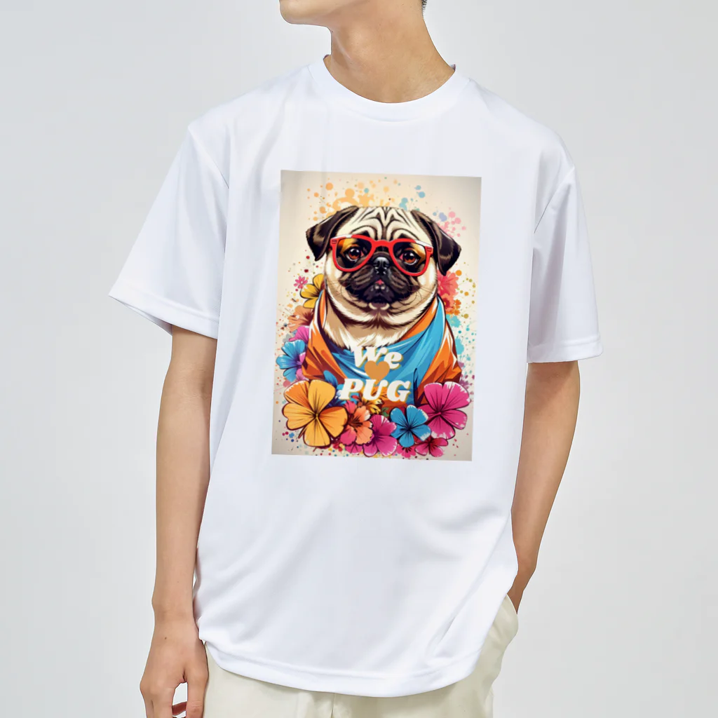 LEONのWe♥PUG　色彩（パグ大好き！） Dry T-Shirt