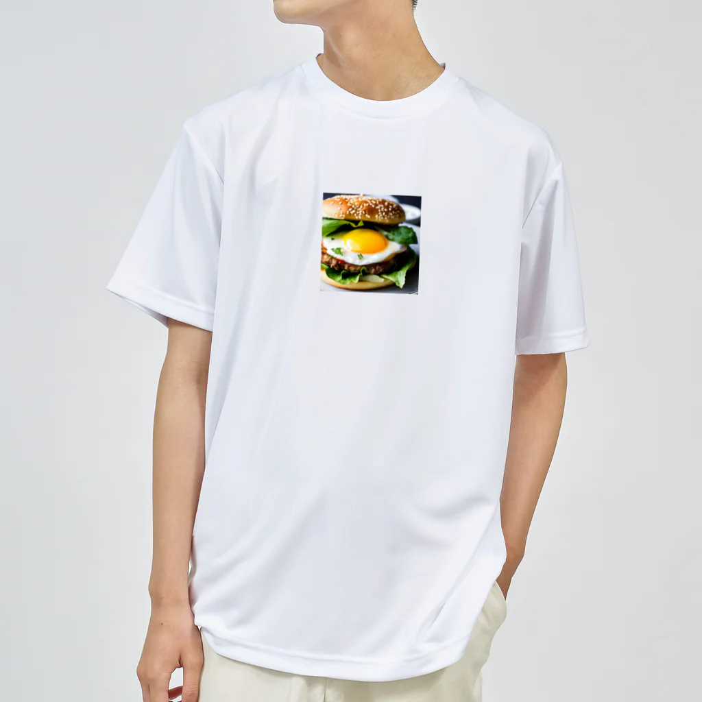 チワワ愛好家ショップの半熟とろけるハンバーグ チーズ愛好家の夢！ ドライTシャツ