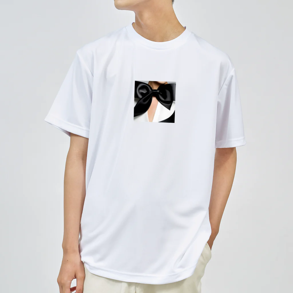 Yumiminのブラックリボン ドライTシャツ