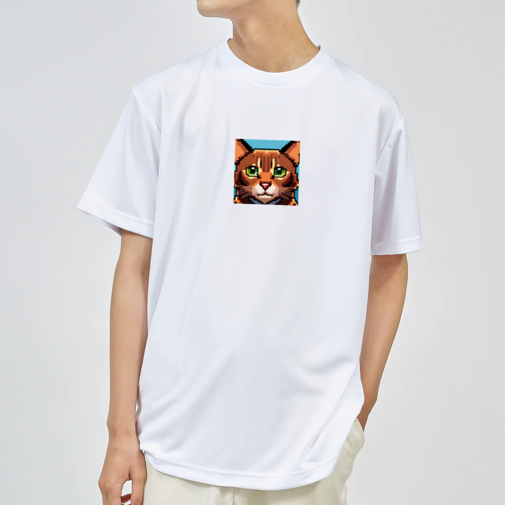 てっきんマンのドット絵ねこちゃん ドライTシャツ