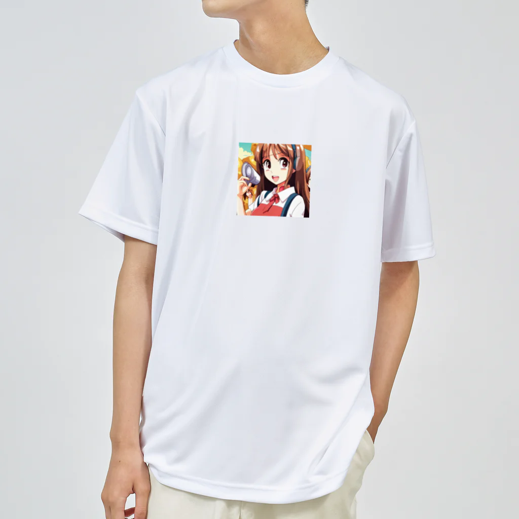 🎨デザイン宮殿🛍️のヘッドホン美少女 ドライTシャツ