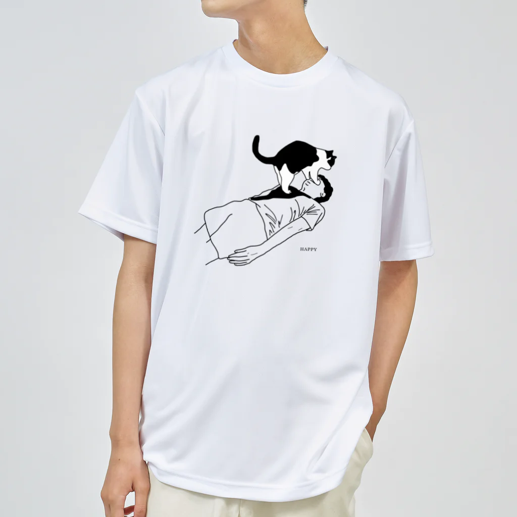 小鳥と映画館の猫吸い Dry T-Shirt