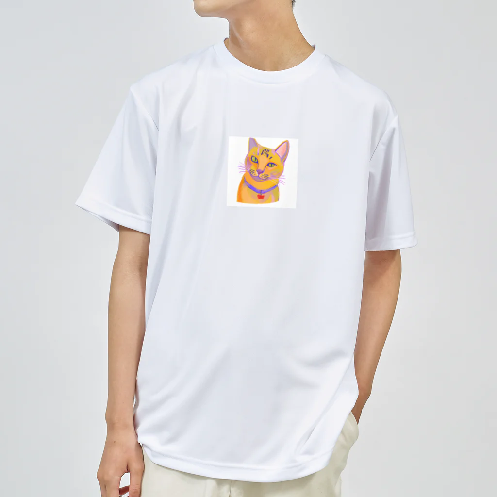 ネコフスキの鮮やかな凛々しい猫さんのイラストグッズ Dry T-Shirt