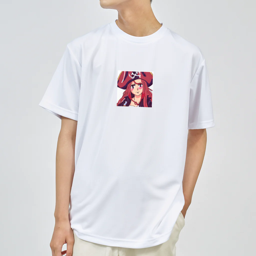 henreの海賊の少女 ドライTシャツ